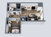 1BR 1BA Flex JR 1BR/1BA Flex Furnished